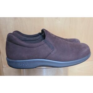 SAS Tripad Viva Suede Leather Slip On Loafers Shoes US 7 Chocolate Brown Comfort